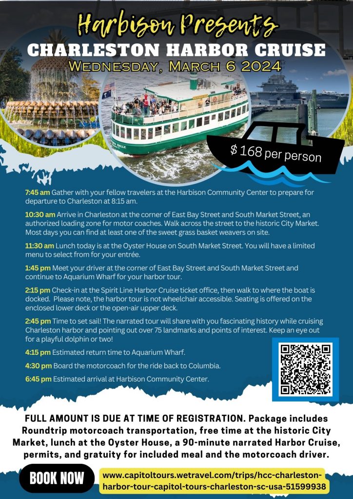 Harbison Presents The Charleston Harbor Cruise — Harbison